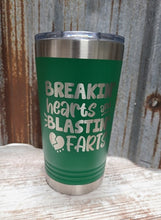 Load image into Gallery viewer, Breaking hearts and blasting farts kids 16 ounce tumbler