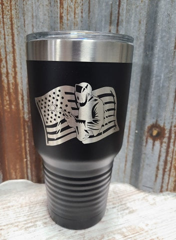 Welding Flag 30 ounce Tumbler