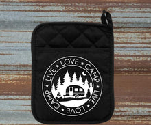 Load image into Gallery viewer, Live Love Camp camper pot holder kitchen