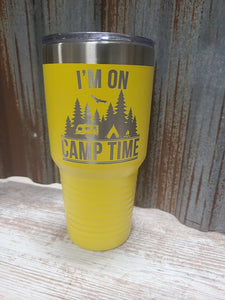 I'm on Camp Time Yellow 30 ounce Tumbler