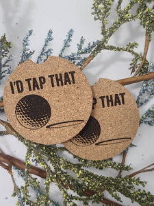 I'd Tap That Car Coasters (2 pack)