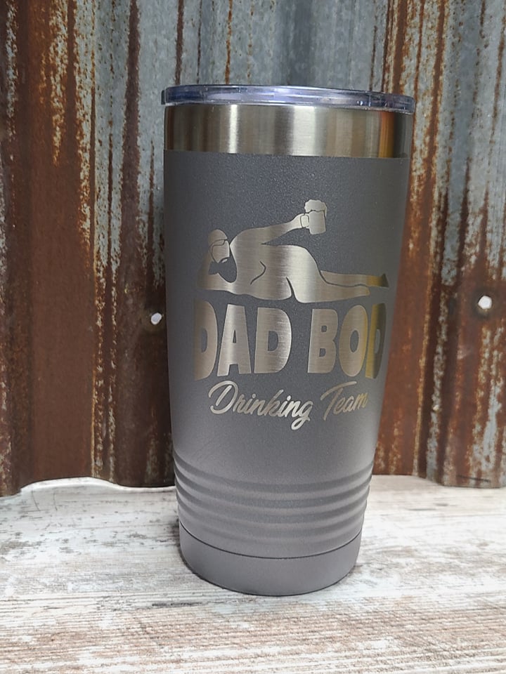 Dad Bod Gray 20 ounce Polar Camel