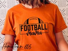 Load image into Gallery viewer, Football Mama t-shirt (black ink only)