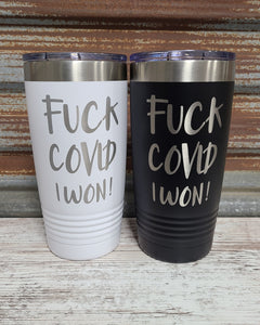 F Covid Tumbler