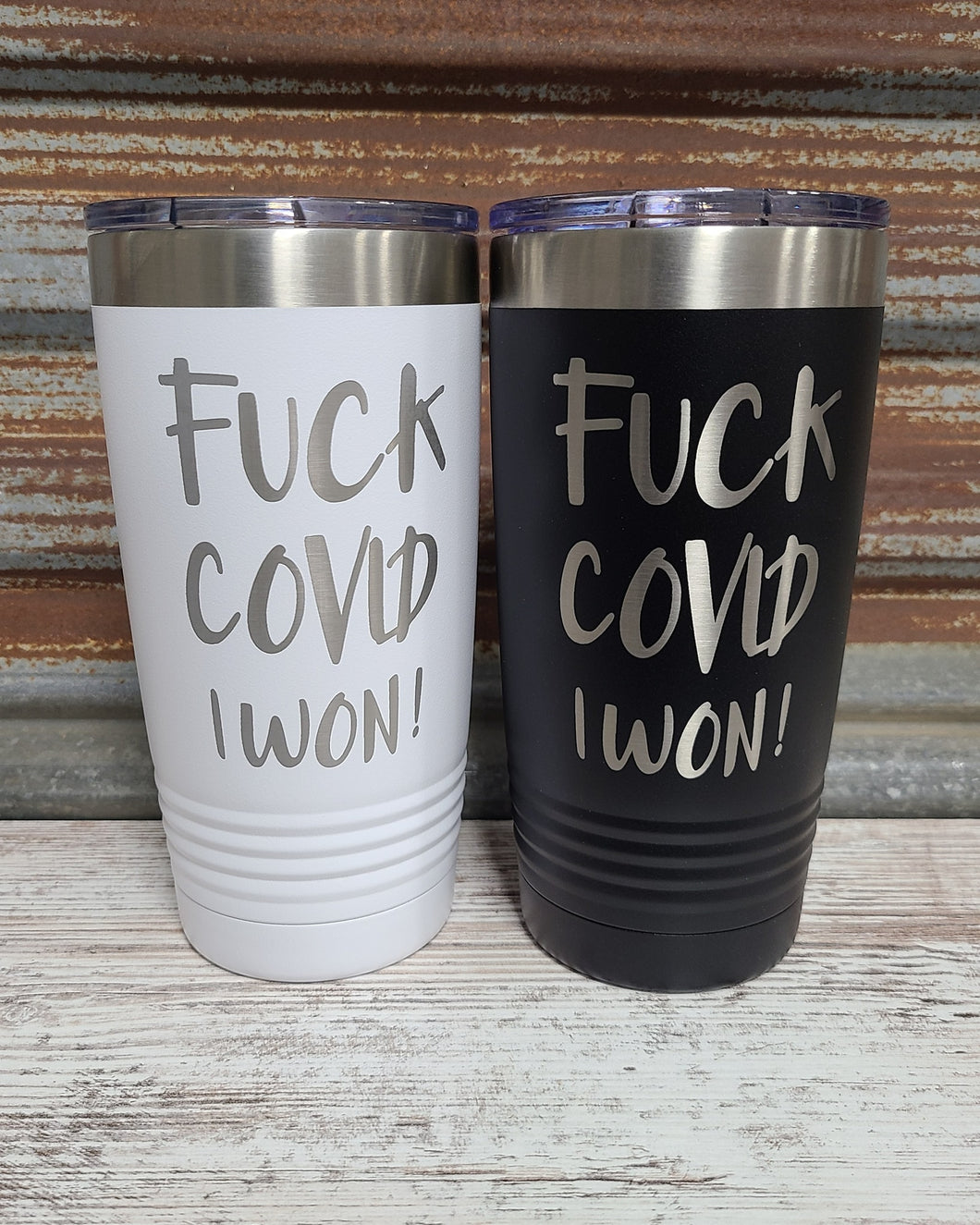 F Covid Tumbler