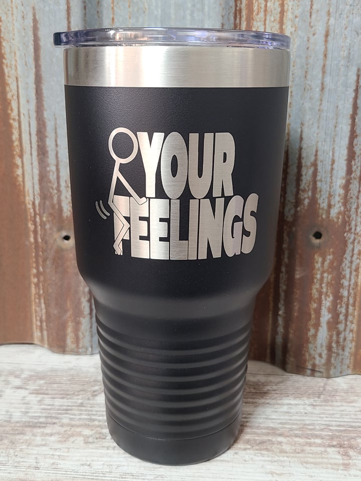 F your feelings black 30 ounce tumbler