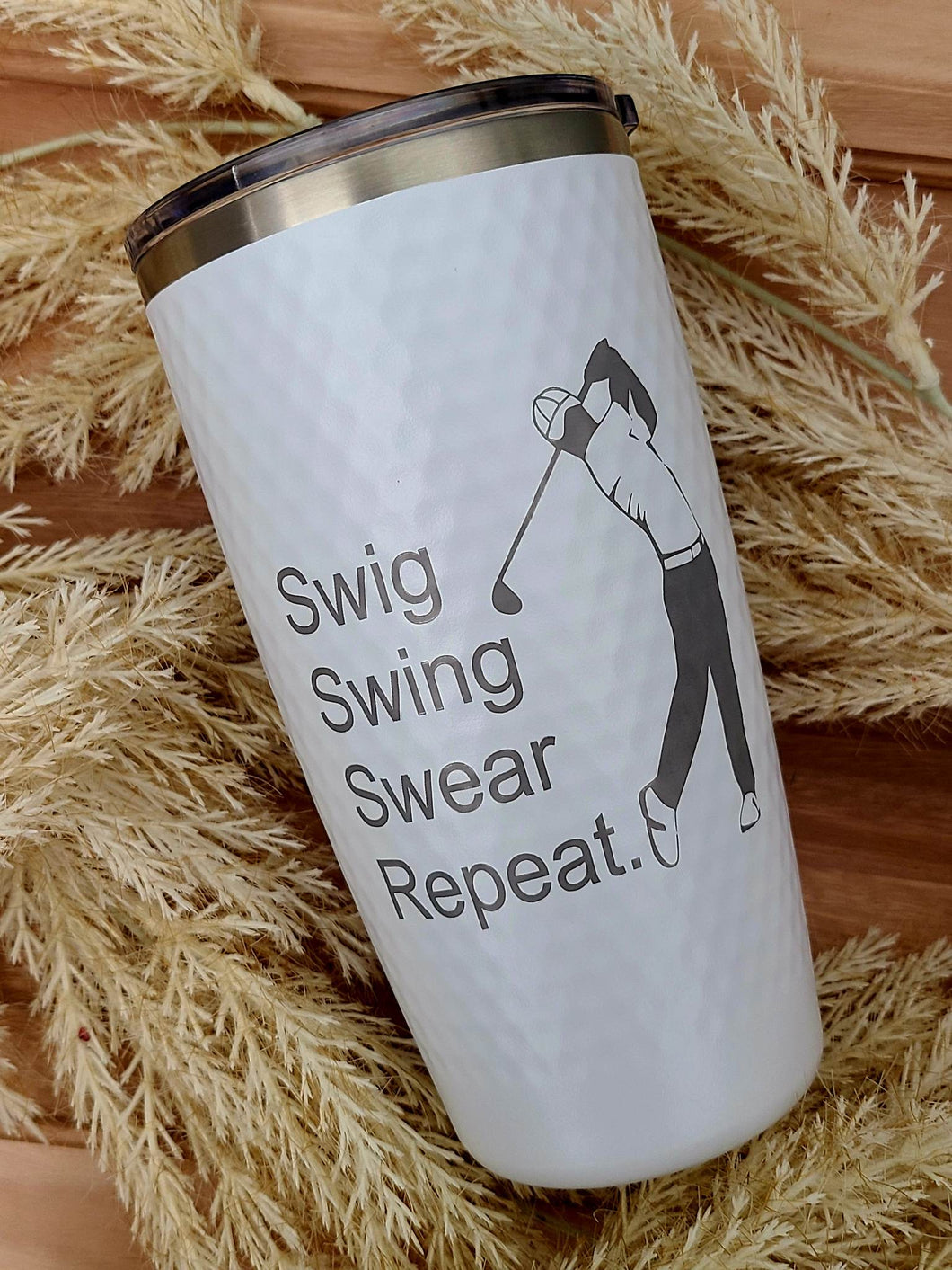 Golf Swig Swing Swear Repeat Camel Tumbler