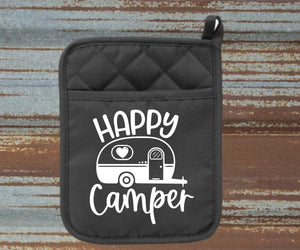 Happy Camper camping pot holder kitchen
