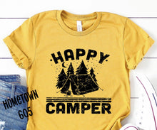 Load image into Gallery viewer, Happy Camper t-shirt, graphic tee