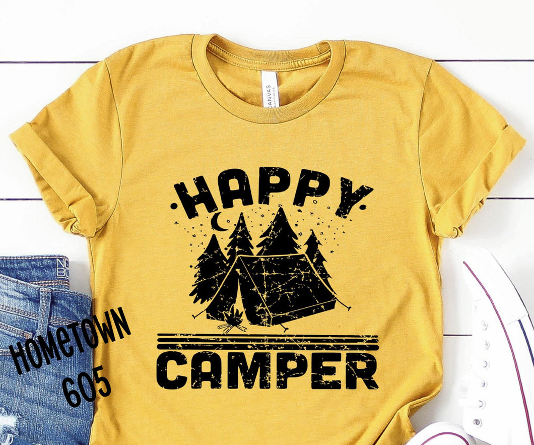 Happy Camper t-shirt, graphic tee