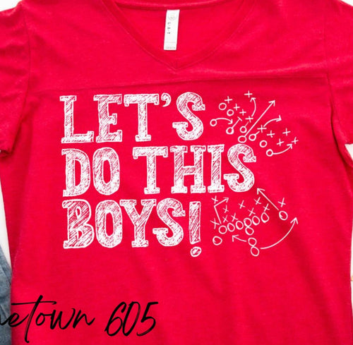 Let's Do This Boys graphic t-shirt (white ink only)