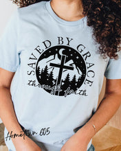 Load image into Gallery viewer, Saved by Grace through Faith tshirt, graphic tee