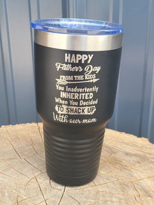 Happy Father's Day Black 30 ounce tumbler