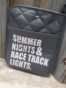 Summer Nights & Race Track Lights Race car pot holder