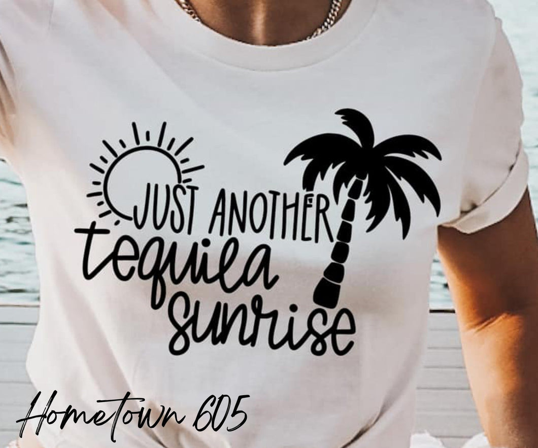 Just another tequila sunrise t-shirt, graphic tee