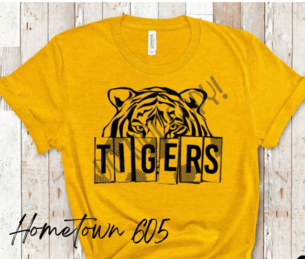 Tigers graphic t-shirt (black ink only)