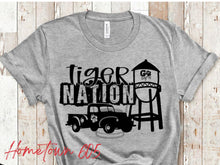 Load image into Gallery viewer, Tiger Nation graphic t-shirt (black ink only)