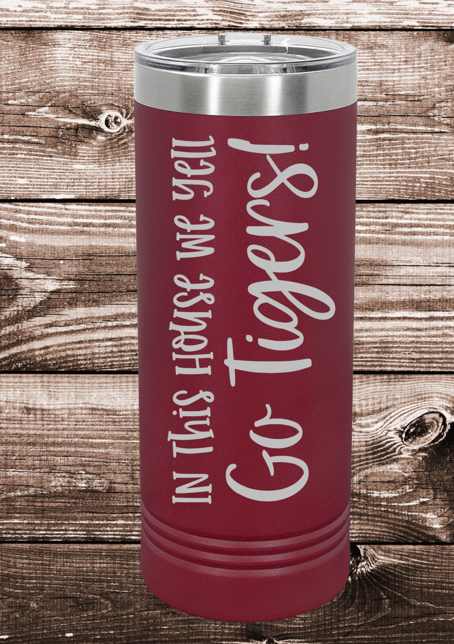 In this House we yell Go Tigers! Polar Camel Tumbler